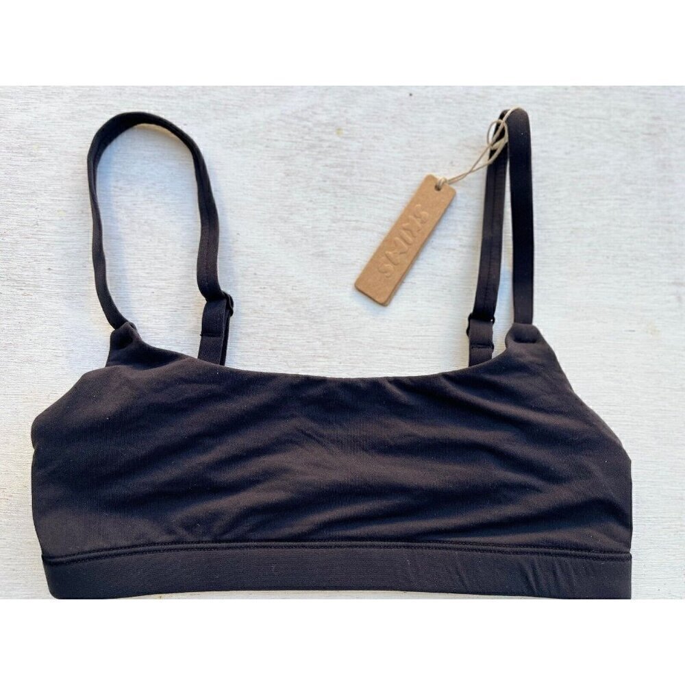 Skims Scoop Neck Bralette Bra BR-SCN-2025 Fit Everybody ONYX Kim Kardashian XXS